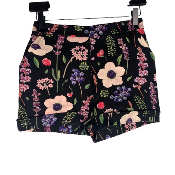 Blackmilk Pants - NWOT BlackMilk Vintage Bloom Pink High Waisted Floral Limited Rare Short Size S